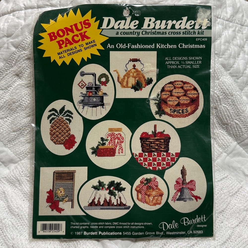 Dale Burdett Vintage An Old Fashioned Cross Stitch Kit